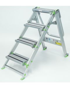 Escalera ind plabell tijera 4 peldaños 0,88mt alu komodo4 komodo