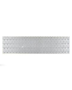 Cinta adhesiva señalizacion 50mmx33mt pvc blanca reflectante target crb3350