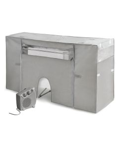 Cobertor tendedero con calefactor 180x56x106mm gris rayen