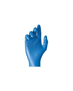 Guante desechable escamado l09 nitrilo azul gripazz 580 bl/9