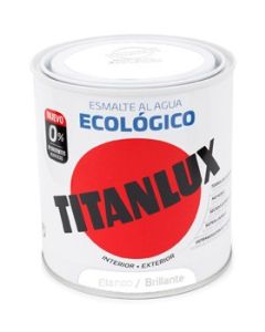 Esmalte acril bri. al agua ecologico 250 ml bl titanlux 128116