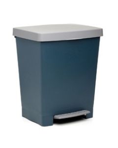 Cubo basura con pedal 23 lt plastico azul cubik tatay 1 ud 1020000
