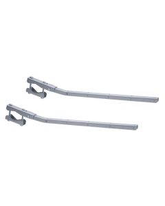 Tendedero balcon adaptable abatible 63cm acero gris sauvic 1 pz 89425