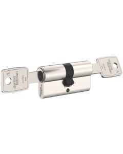 Cilindro seguridad leva larga doble embrague 30x30mm niquel entro dormakaba