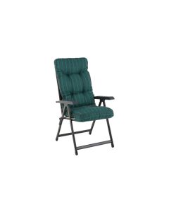 Sillon plegable alba 7 posiciones gris/verde import