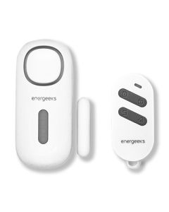 Alarma puerta/ventana mini mando distancia plastico blanco energeeks eg-al002