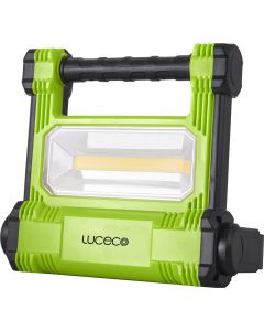 Proyector iluminacion negro/verde aluminio luceco led plano 1 ud lwr18bg-eu