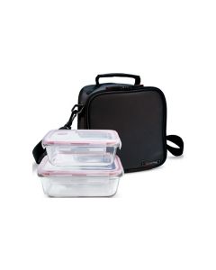Bolsa porta alimentos 2 contenedores negro iris 9243-tx