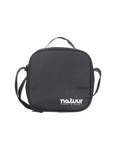 Bolsa porta alimentos flexible 22x11x22cm poliester gris natuur 128953