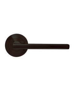 Manilla 606 aluminio, roseta (juego) negra micel