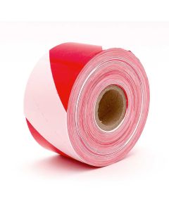 Cinta señalizacion 100mm 200mt rojo/blanco nivel 129338