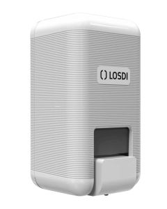 Dosificador baño jabon 210x112x105mm 1000ml abs blanco eco luxe losdi 1 ud cj-3003-b