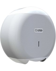 Portarrollo baño industrial 266x276x115mm abs blanco eco luxe losdi 1 ud cp-3006-b