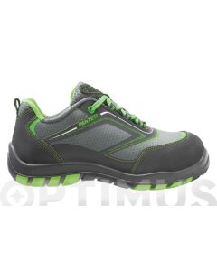 Zapato seguridad s3 suela pu/tpu puntera plastica 39 tejido tecnico gris/verde nairobi panter
