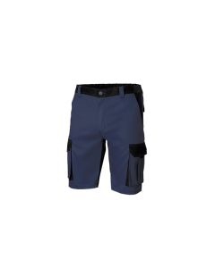 Pantalon trabajo multibolsillos corto t44 65%poliester 35%algodón azul navy/negr