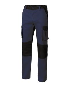Pantalon trabajo multibolsillos con refuerzo t46 65%poliester 35%algodón azul na