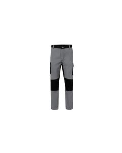 Pantalon trabajo multibolsillos con refuerzo t40 65%poliester 35%algodón gris/ne