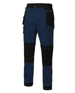 Pantalon trabajo multibolsillos con refuerzo 3xl 98%algodón 2%elastano azul navy
