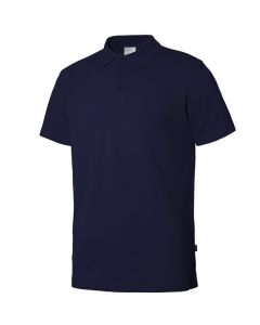 Polo trabajo manga corta 3xl 94%poliester 6%elastano azul navy stretch velilla