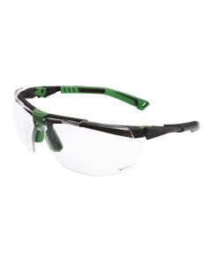 Gafa anti-impacto ocular anti-uv-rayad-vaho nylon/policarbonato gris oscuro/verd