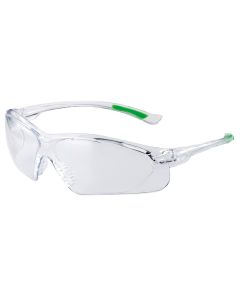 Gafa anti-impacto ocular anti-uv-rayad-vaho policarbonato transparente/verde 516