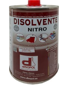 Disolvente nitrocelulosico envase metalico 1 lt disopol         129707