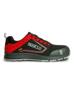 Zapato seguridad s1p-src puntera composite t43 negra/roja cup sparco