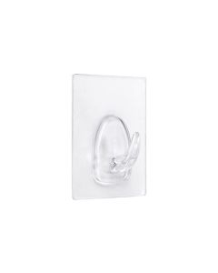 Colgador adherente reutilizable transparente base 60 x 47 mm inofix