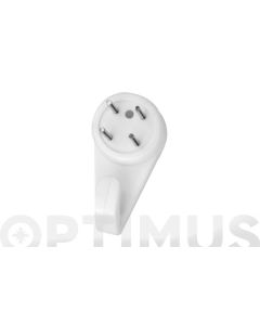 Colgador para cuadros blanco 4 unidades inofix