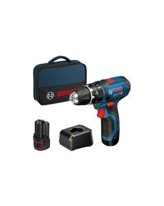 Taladro atornillador percutor 12v-li 2 baterias 2 ah gsb 12v-15 bosch 06019b690h