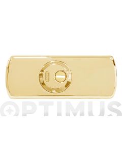 Escudo alta seguridad 70 mm laton mate abus