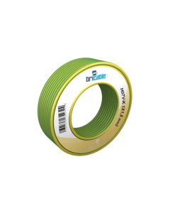 Cable electricidad hilo flexible h07v-k bricable 1x2,5mm amarillo/verde pvc 100 mt