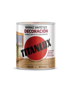 Barniz madera brillante incoloro 4 lt sintetico interior/exterior titanlux m10100004
