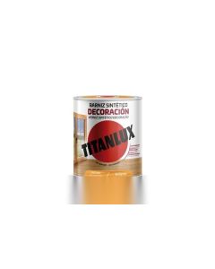 Barniz madera brillante castaño 750 ml sintetico interior/exterior titanlux m10100134