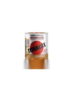 Barniz madera brillante roble 750 ml sintetico interior/exterior titanlux m10100234