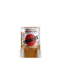 Barniz madera brillante nogal 750 ml sintetico interior/exterior titanlux m10100334