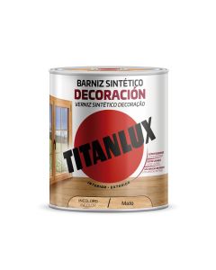 Barniz madera mate incoloro 750 ml sintetico interior/exterior titanlux m12100034