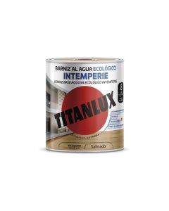 Barniz al agua ecologico intemperie brillante 750 ml incoloro titanlux
