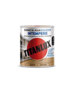 Barniz al agua ecologico intemperie satinado 750 ml incoloro titanlux