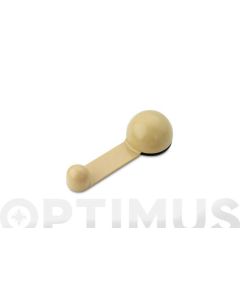 Tope puerta retenedor adhesivo giratorio beige inofix