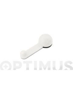 Tope puerta retenedor adhesivo giratorio blanco inofix