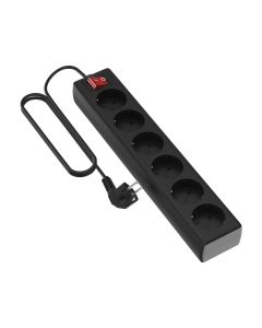 Regleta 6 tomas interruptor cable 5m garza 98x58x455mm 430067 132449