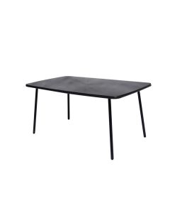 Mesa jard 160x90x72cm natuur hierro/cristal ne ancara nt1327 import
