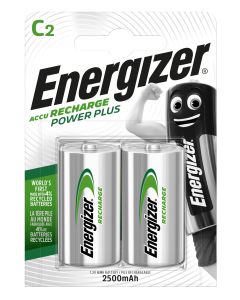 Pila c2 recargable 80x27x120mm 2ud hr14 bl2 energizer