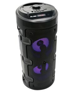 Karaoke portatil microfono con cable elbe 10w sd+usb+fm negro 1 ud