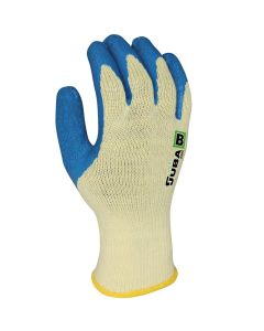 Guante construccion m09 palma latex juba poliester/algodón me amarillo/azul