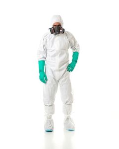 Mono trabajo desechable con capucha xl polipropileno blanco steelgen juba 1188b56pro/xl 133194