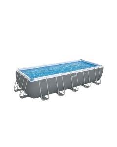 Piscina rectangular desmontable power steel 19.281 l depuradora cartucho tipo iii 640x274x132 cm bestway
