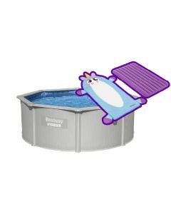 Piscina chapa 360x120cm depuradora arena bestway poliester/pvc hydrium octogonal 10990lt 56574