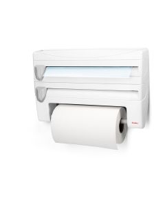 Portarrollo cocina triple plastico ps blanco roll n' roll metaltex